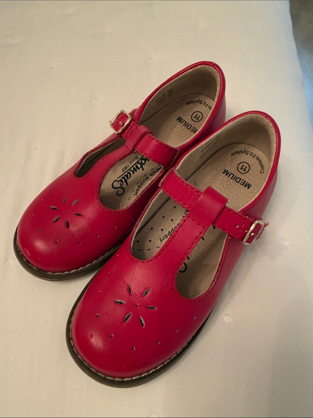 School-Ready Red Mary Jane Kids Shoes